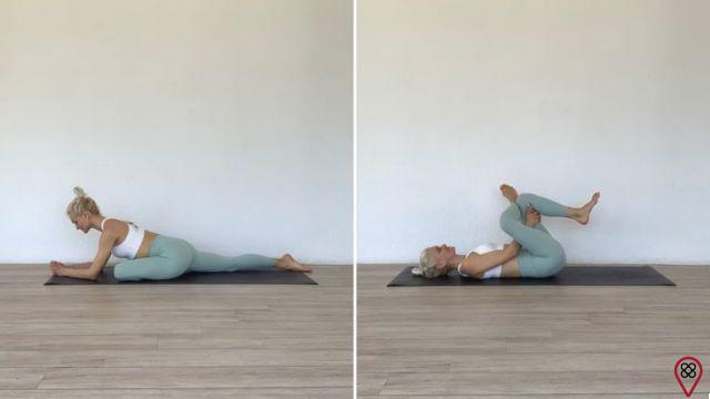 8 posturas de yoga comunes que puedes practicar mientras estás acostado boca arriba (sí, de verdad)